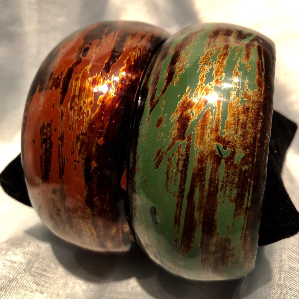 Burmese Bamboo & Lacquer Bangles